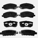 Front & Rear Ceramic Brake Pads Set for Jeep Compass, Patriot 20072017, for Dodge Caliber 0712, Avenger 0814, for Chrysler 200 20112014, Sebring 0710 for Mitsubishi Lancer 0406 & 0816, 8PCS