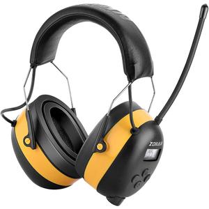ZOHAN AM/FM Radio Headphone with Digital Display,Ear Protection Noise Reduction Earmuffs,Comfortable Hearing Protector