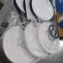 Laiyidia 6 Pack 3Pieces Black, 3 Pieces White 2640LM Dimmable LED Flush Mount Ceiling Light Fixtures, 5CCT (2700K-6500K) Selectable, 12 Inch 24W Slim Modern Ceiling Light for Bedroom Hallway Apartment Rental Units