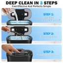 Ultrasonic Cleaner, 48KHz Jewelry Cleaner 400ML, Ultrasonic Retainer Cleaner for Eyeglasses Rings Watch Band Necklace Earing, Multi Deep Cleaning Modes, Black