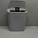 5 Gallon Motion Senor Bathroom Trash Can with Lid, Automatic Garbage Can Touchless, Smart Plastic Waste Basket for Narrow Spaces, Bathroom, Office, Bedroom, Living Room (Gray)