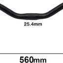 SENQI Bike Fixed Gear Handlebar 560x25.4mm