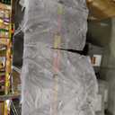 HOMEIDEAS Grey Kitchen Sheer Tier Curtains Leaf Embroidered, 30x36