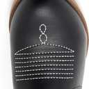 vodvob Girls Kids Western Boots Embroidered Cowgirl Cowboy Boots Girls Mid Calf Riding Shoes Little Kid/Big Kid, US 3