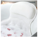 Bath Pillow Bathtub Pillow, Luxury Bath Pillows for Tub Neck and Back Support, Bath Tub Pillow Headrest with Soft 4D Mesh Fabric and Non-Slip Suction Cups, Relaxing Bath Accessories Spa Gifts