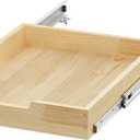 Sikarou Wood Pull Out Cabinet Organizer 17" W x 21" D, Heavy-Duty Sliding Drawers for Inside Cabinets Storage and Organization for Kitchen, Pantry, Bathroom