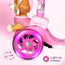 Voyager - Self-Balancing Toddler Kick Scooter, 3-Wheel Scooter with Light-Up Wheels, Extra Wide Deck, Foot Brake, Lean-to-Steer Design, 75 lb Limit, Ages 3+, Skye