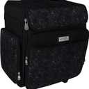 Everything Mary Rolling Craft Bag, Black & White - Papercraft Tote with Wheels for Scrapbook & Art Storage - Organizer Case for IRIS Boxes, Supplies & Accessories - for Teachers & Medical