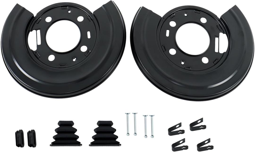 labwork Left and Right Rear Brake Dust Shield Splash 924-212 Replacement for Excursion 2000-2005 F250 F350