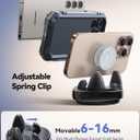 JOYROOM Car Phone Holder Mount, 360 Adjustable & Avoid Sun Glare Phone Holder for Car, Slip Free Spring Snap Design Dashboard Phone Stand, Compatible with Smartphones, GPS Devices