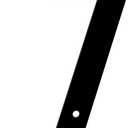 2 x 6" Aluminum House Numbers, Black Metal Address Door Numbers, Metal House Address Number for Outside, Modern Apartment Street Mailbox Number (7)