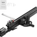 VEVOR Precision Miter Gauge, Standard Slot 3/4'' x 3/8'', Aluminum Alloy Table Saw Miter Gauge with 19-35 in Grating 15 Angle Stops Adjustable Spring Loaded Plunger and Removable Disc, for Woodworking