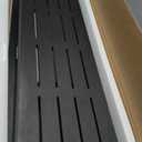 36'' HDPS Waterproof Shower Stool, Poly Lumber Shower Bench Seat for Shaving Legs, Plastic Bath Chair Seat, Non-Slip & No Maintenance, Black (36 x 13 Inches)