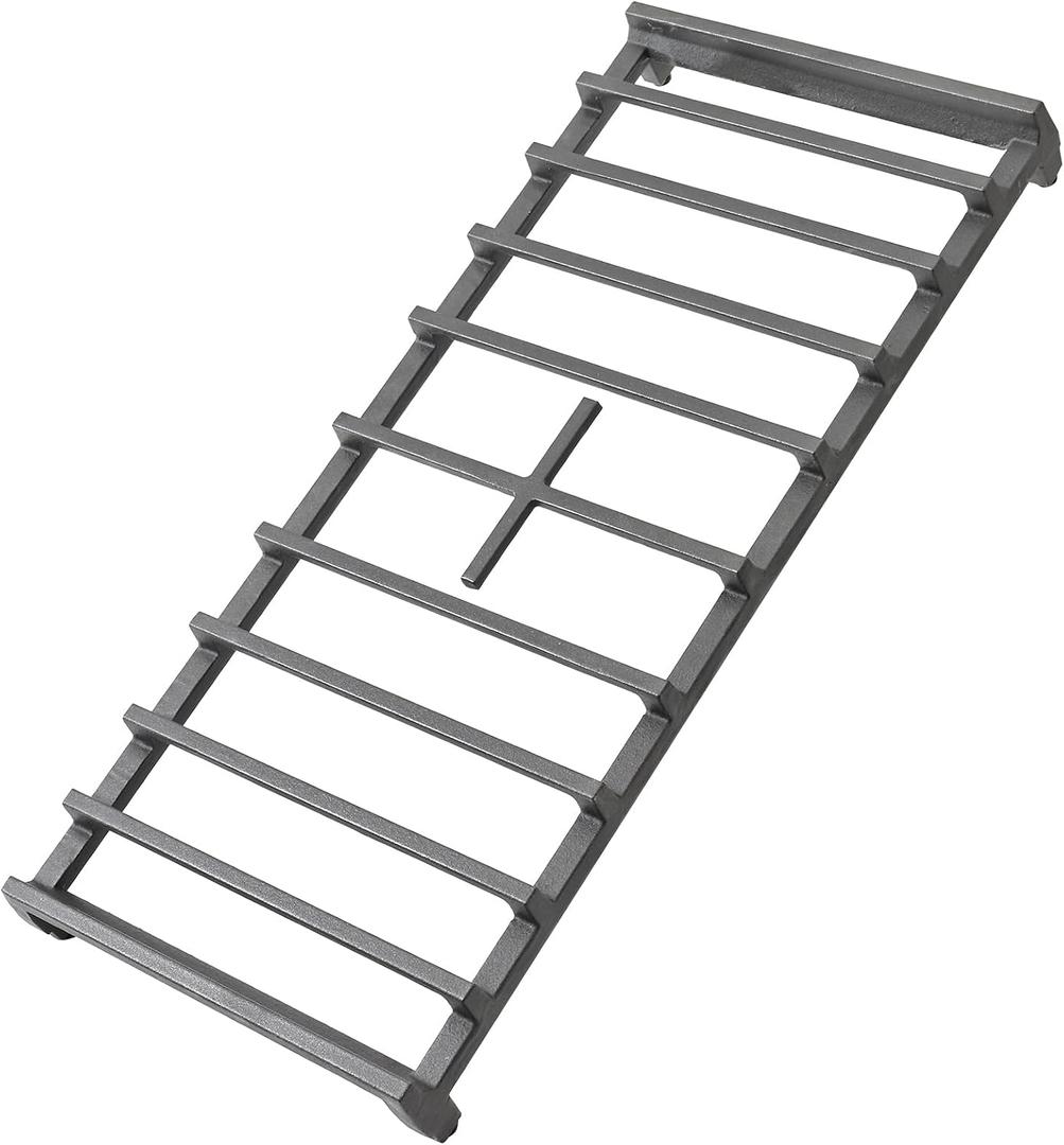 JXGRATE2 Gas Stove Grates Compatible with GE Central Cast Iron Grille Replacement GGF500 GGF600 GGS500 GGS600