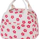 Lunch Bag for Women Men Girl,Large Cute Corduroy Lunch Tote Bags - Reusable Insulated Lunch Box for women with Handle, Leakproof WaterProof Design for Office, School, Work,Picnic.