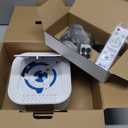 KLIM Boombox E1 - CD Player Portable Audio System + Extra BASS with Subwoofer + FM Radio, CD MP3 Bluetooth AUX USB + Wired and Wireless Mode Rechargeable Battery + Remote Control - White