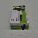 Comfy Package Black Nitrile HEAVY DUTY 6 Mil. Chemical Resistance, Latex & Powder Free, Textured Fingertips Disposable Gloves (Medium)