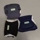 Wegreeco Washable Male Dog Belly Band - Pack of 3 - Washable Male Dog Belly Wrap, Small Doggie Dog Diapers Male for Doggy Puppy (Black, Charcoal, Navy, Small)