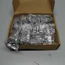 20 Pack Soft Close Cabinet Door Hinges for 1/2" Partial Overlay Cupboard, 100 Degree Opening Angel, Stainless Concealed Kitchen Cabinet Hinges with Mounting Screws and Manual