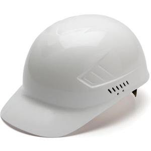 Pyramex Ridgeline 4 Point Glide Lock Suspension Bump Cap (White)
