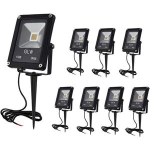 Low Voltage Landscape Lights 10W 12V Outdoor Spotlights IP65 Waterproof Garden Lights,3000K Warm White Landscape Lighting for Yard, Tree,[8 Pack]