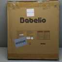 Babelio 29-43" No Bottom Bar Baby/Dog Gate for Stairs and Doorways, Easy to Remove and Install, Auto Close Function, Extra-Wide Walk Thru Door, Hardware Mount, 30" Tall, White