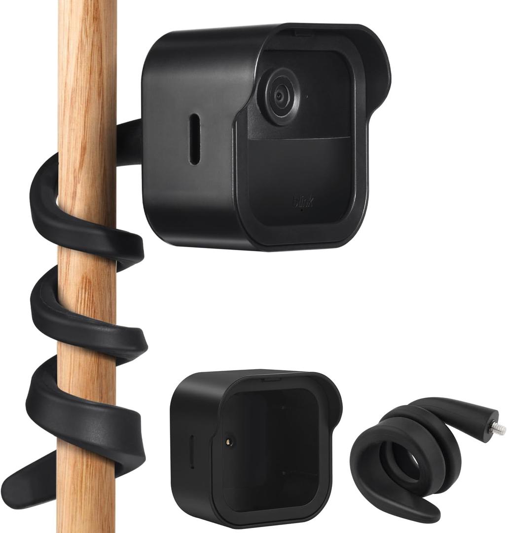 Flexible Twist Mount for All-New Blink Outdoor 4 (4th Gen) & Blink Outdoor (3rd Gen), Weatherproof Protective Housing with Charging Cutout and Gooseneck Mount for Blink Camera (1Pack)