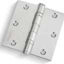 Haidms 18 Pack Ball Bearing Hinges 3.5 Inch Satin Nickel Door Hinges with Square Corner 304 Stainless Steel Door Hinges for Heavy Duty Exterior Doors