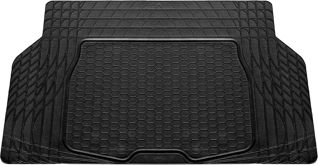 FH Group ClimaProof Universal Cargo Mat All-Weather, Trimmable Trunk Mat (55" W x 31.5" D) Fits Most Cars, SUVs & Trucks Black
