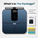 Herz P1 Smart Scale - 8-Electrode Body Composition Scale with Handle | BMI, Body Fat, Muscle Mass, Body Weight Dual-Frequency BIA for Precision Tracking App Tracks 56 Health & Fitness Metrics