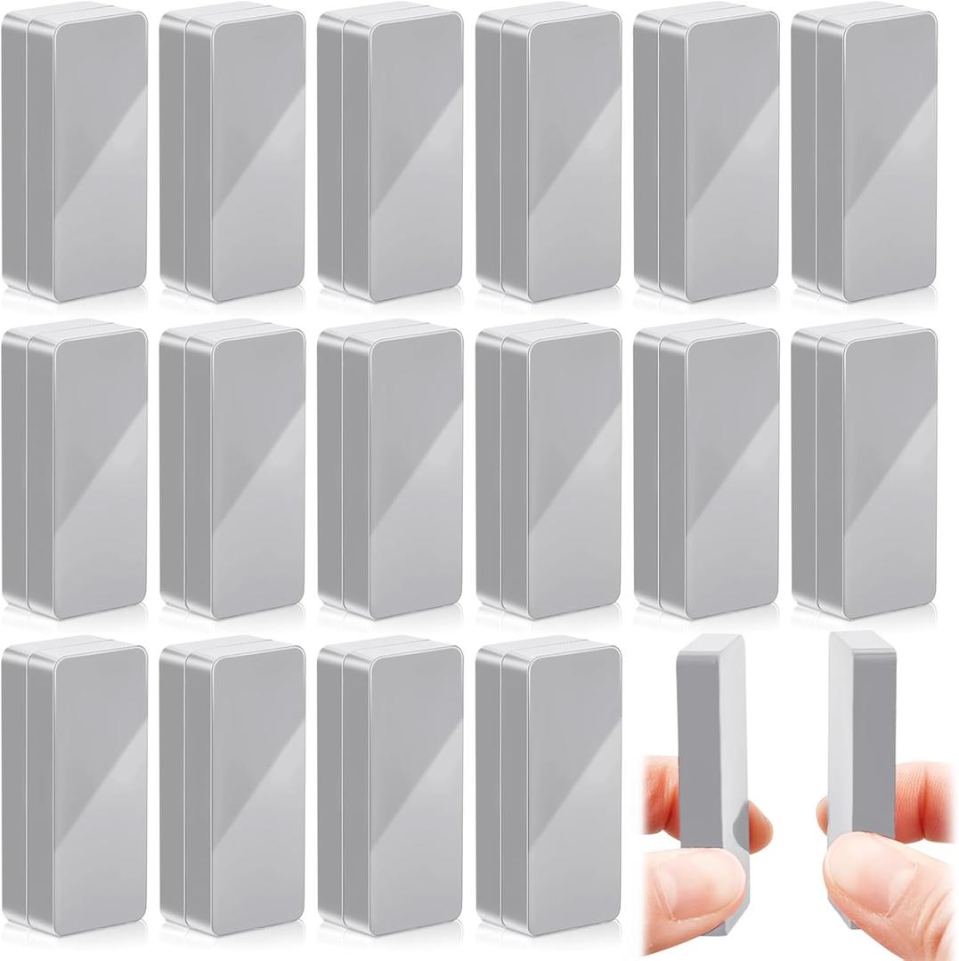 32 Pieces Outdoor Curtain Weights Waterproof Magnetic Drapery Weights for Home Decor Bathroom, Shower, Liner, Flags Tablecloth to Stop Wind (Gray)
