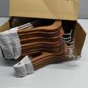  30 Pack, Heavy Duty, Non Slip Wooden Hangers for Coats, Jackets, Suits, & Pants - Clothes Hangers for Closet W/ Bar and Notches (Natural)