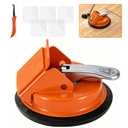 Floor Gap Fixer Tool with Aluminum Handle, Floor Gap Repair Tool with Reusable Sticky Pads for Uneven Surfaces, Laminate/Vinyl, Engineered & Hardwood Floors, Suction Cup for Floor Planks Fixing