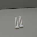 (2PACK) FLS/E9W Luminous Bulb,Replacement for Camping Lantern Bulb,4 Pin 2G7 Base,5.5 inch Special Size,6400K