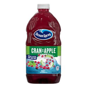 Ocean Spray® Cran-Apple™ Cranberry Apple Juice Drink, 64 Fl Oz Bottle (Pack of 8) (EXP 10/25/26)