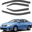 ACLONG Smoke Rain Guards Fit for Toyota Camry 2012 2013 2014 2015 2016 2017 Tape-On Side Shatterproof Window Visor, Window Deflectors, 4-Piece Set