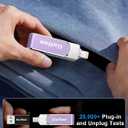 Gulloe 256GB Flash Drive Intended for iPhone, Memory Stick Storage for Photos and Videos Backup, Compatible with iPhone iPad Android PC, Plug and Play, No Application Required (Purple)