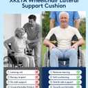 Lateral Support Cushion for Wheelchair: Improve Posture Sitting | Back Pressure Relief Side Support for Elderly Disabled Stroke & Spinal Instability Patients - Fold Removable Washable Cover, X-Large