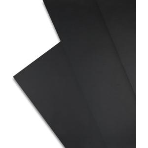 Majestic Giftware PVC Faux Leather Fabric 8 Yard (CFE27-54X288)| Black Synthetic Vinyl Faux Leather Sheets by The Yard for DIY Crafts, Upholstery | Waterproof & Easy to Clean - 54" X 288"