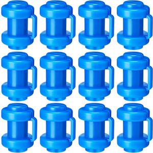 12 Pcs Trampoline Caps - 1 Inch Diameter Enclosure Net Pole Caps & Replacement Poles for Safety Accessories