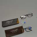 EYEGUARD 2 Pairs Spring Hinge Reading Glasses for Men Women Readers 1.75 (Mix)