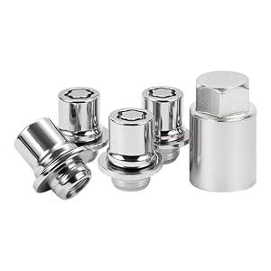 Toyota Wheel Locks Lug Nuts Compatible Toyota Camry Tacoma Corolla Highlander Avalon RAV4 Lexus Locking Lug Nuts and Wheel Lock Key Set M12 x 1.5#00276-00900