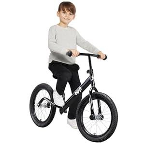 Bixe Balance Bike for Older Kids - Balance Bike Suitable for 4/ 5 / 6/ 7 / 8/ 9 Year Old Children - First Bike for Children with No Pedals - 16 inch (40.6cm) Wheel - Black