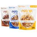 NuTrail Nut Granola Cereal, Variety Pack, No Sugar Added, Keto, Low Carb, Gluten Free, Grain Free, Healthy Breakfast 8 oz. 3 Count