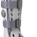 Walking Boot for Sprained Ankle, Walker Brace Orthopedic Boot, Universal Fit Medical Walking Boot with Air Cast Tube Stretch Boot Sock, Airselect Standard, X-Large, Bundle with a Lumintrail Drawstring Bag
