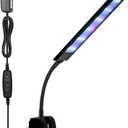 Fish Tank Clip on Light, VARMHUS RGB Clamp Aquarium Light Fish and Plant Aquarium Lighting with Timer Dimmer for Sunrise and Sunset (7W)