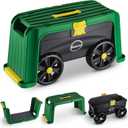 Miracle-Gro 4-in-1 Garden Stool – Multi-Use Garden Scooter with Seat – Rolling Cart with Storage Bin– Padded Kneeler and Tool storage - Accessible Gardening for All Ages + FREE Scotts Gardening Gloves