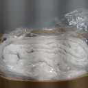 palassio Striped White 100% Cotton Quilt King Size Bedding Sets, Lightweight Crinkly Channel Pick Stitch Textured Bedspread Soft Shabby Chic Farmhouse Country Coverlet for All Season, 2 Shams