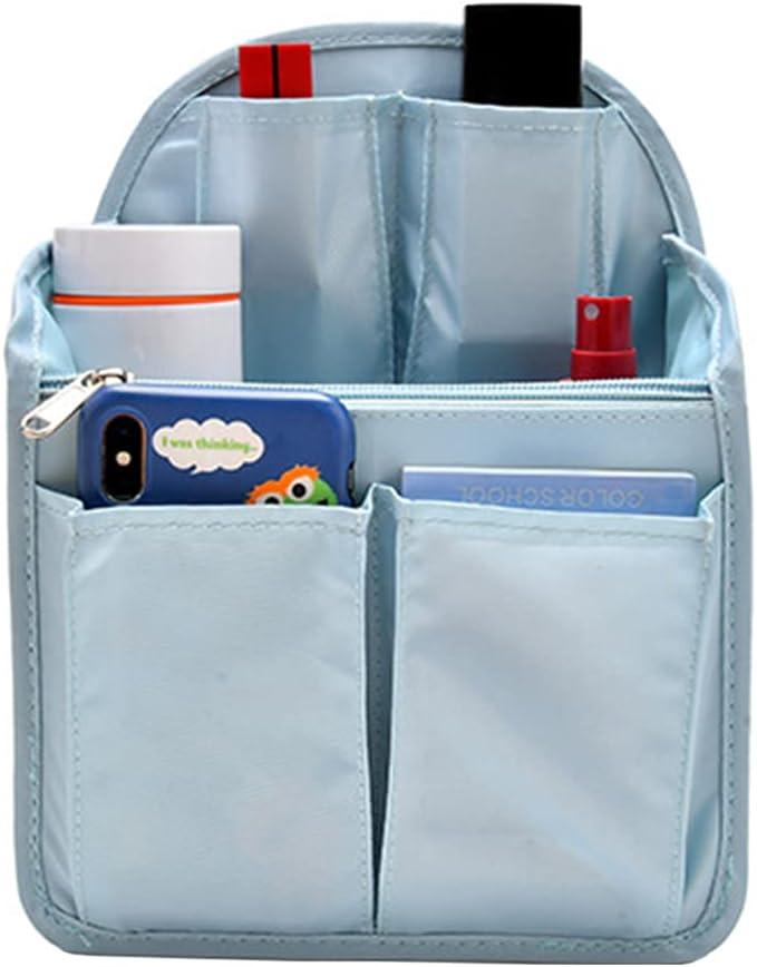HOYOFO Mini Backpack Organizer Insert Small Shoulder Bag Divider for Rucksack Purse Lightweight Nylon, Light Blue (7.7x4.3x10.6 Inch (Pack of 1))
