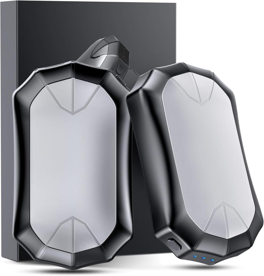 Hand Warmers Rechargeable 2 in 1 Magnetic,Electric Portable Pocket Heater 2 Pack, 3 Adjustable Heating Modes USB Pocket Warmer for Outdoor Winter Sports